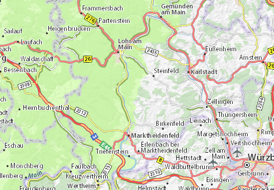 Karte Stadtplan Ansbach