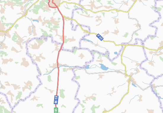 Velyki Viknyny Map