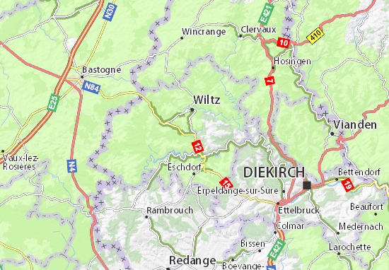 Mapa Büderscheid