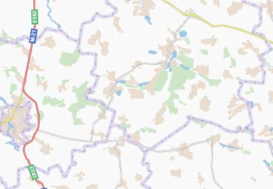 Mapa Krylivka