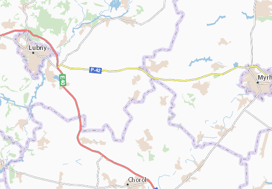 Karte Stadtplan Novoorikhivka