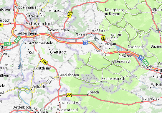 Karte Stadtplan Wohnau