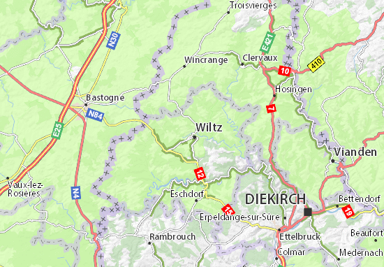 Mapa Niederwiltz