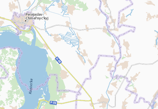 Karte Stadtplan Polohy-Yanenky
