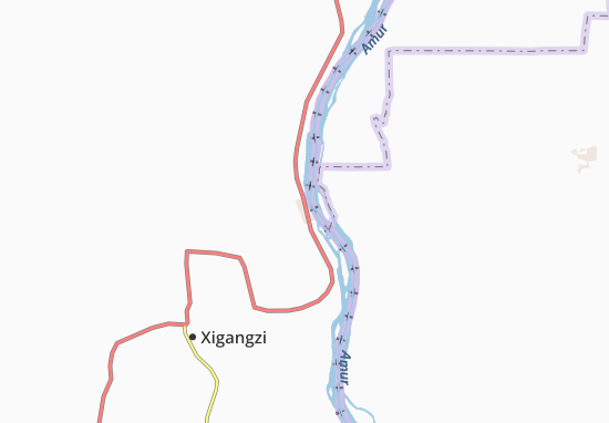 Kaart Plattegrond Aihuixiang