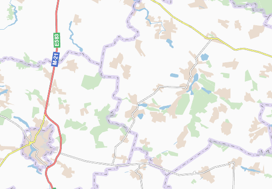 Karte Stadtplan Mali Moshkivtsi