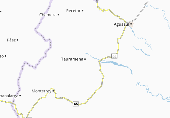 Mapa Tauramena