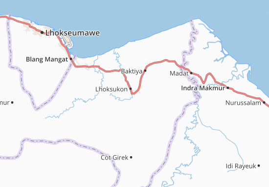 Lhoksukon Map