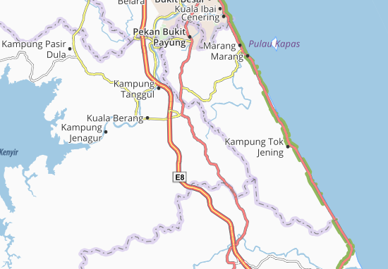 Kaart Plattegrond Kampung Bukit Penghulu Diman