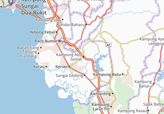Karte Stadtplan Kampung Alor Semat