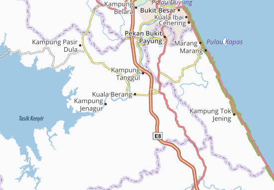 Karte Stadtplan Kuala Berang