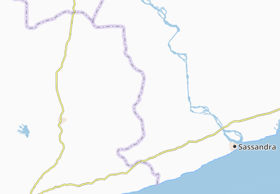 Kaart Plattegrond Lobakouya