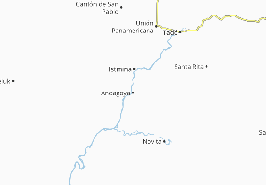 Mapa Andagoya