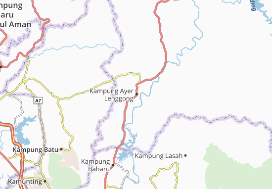 Kaart Plattegrond Kampung Ayer Lenggong