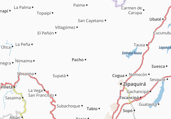 Karte Stadtplan Pacho
