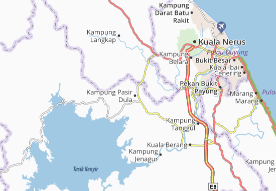 Karte Stadtplan Kampung Pasir Dula