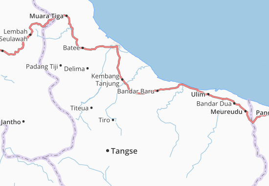Kaart Plattegrond Glumpang Tiga