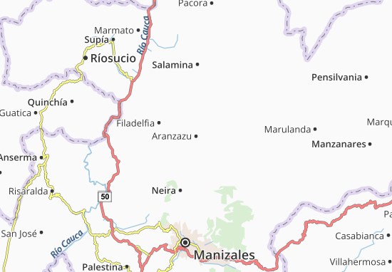 Karte Stadtplan Aranzazu