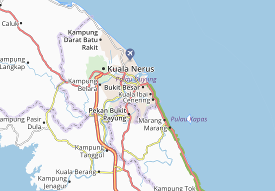 Karte Stadtplan Gelugur Raja