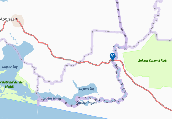 Karte Stadtplan Alakrou
