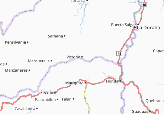 Mapa Victoria