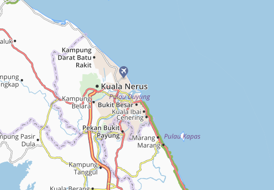 Kaart Plattegrond Bandar Kuala Terengganu