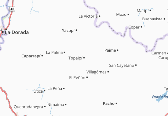 Kaart Plattegrond Topaipí