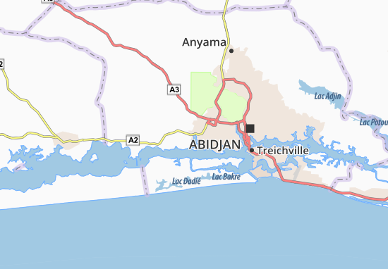 Mapa Adiapo-Doumé