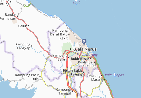 MICHELIN Kuala Nerus map - ViaMichelin