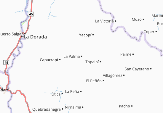 Kaart Plattegrond La Palma