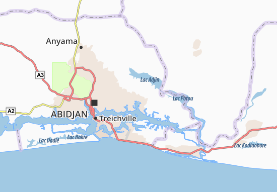 Mapa Akouate Sante