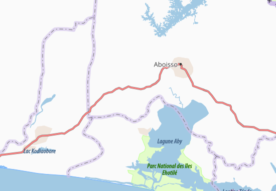Kaart Plattegrond Ayénoua