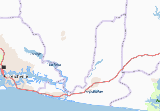 Karte Stadtplan Andou Mbato