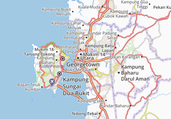 Mapa Kampung Bagan Serai