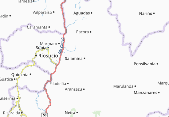 Mapa Salamina