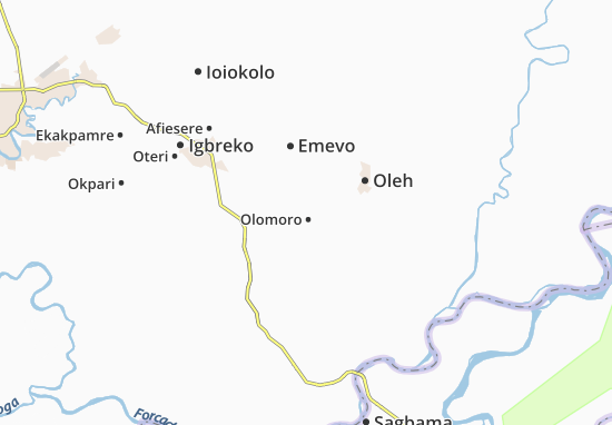 Mapa Oruabe
