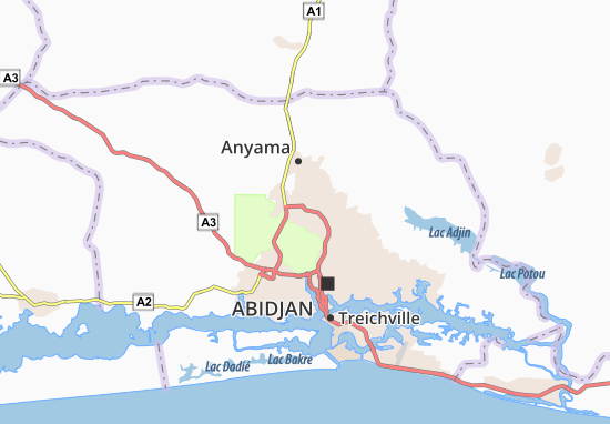 Anoukoua-Kouté Map