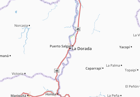 Kaart Plattegrond La Dorada
