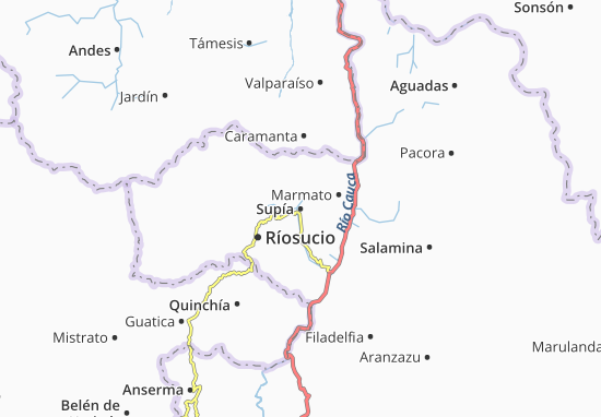 Karte Stadtplan Supía