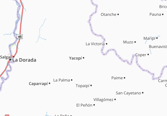 Mapa Yacopí