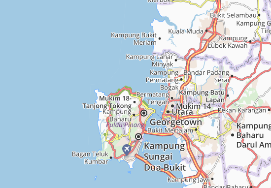 MICHELIN Tanjung Bunga map - ViaMichelin