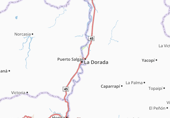 Mapa Puerto Salgar