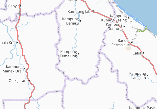 Karte Stadtplan Kampung Temalung