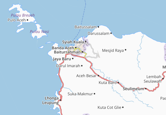 Kaart Plattegrond Lueng Bata