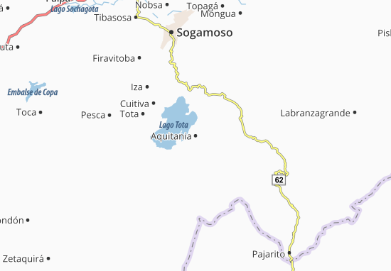 Karte Stadtplan Aquitania