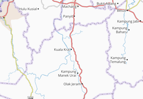 Mapa Kuala Krai