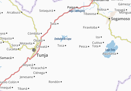 Kaart Plattegrond Toca