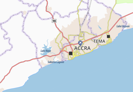Karte Stadtplan Abeka