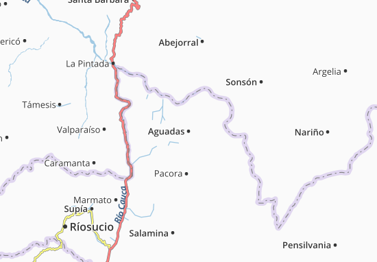 Karte Stadtplan Aguadas