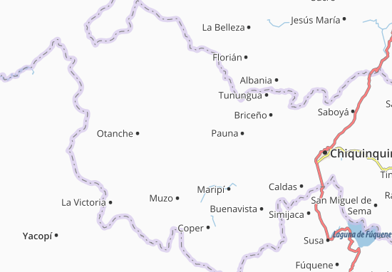 Mapa San Pablo de Borbur